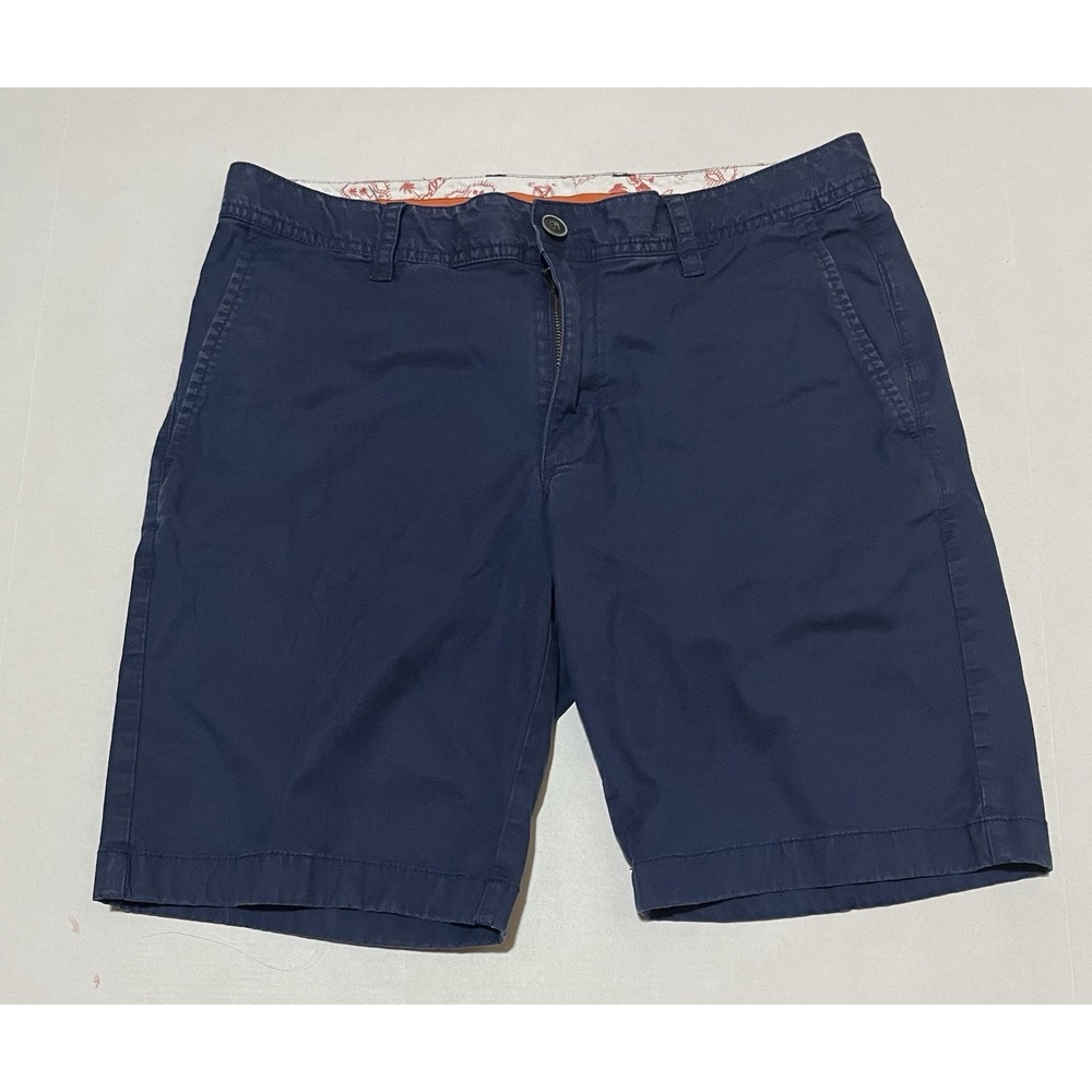 Tommy Bahama Shorts Mens 32 X 9‎ Navy Blue Chino Pockets Casual Stretch Golf